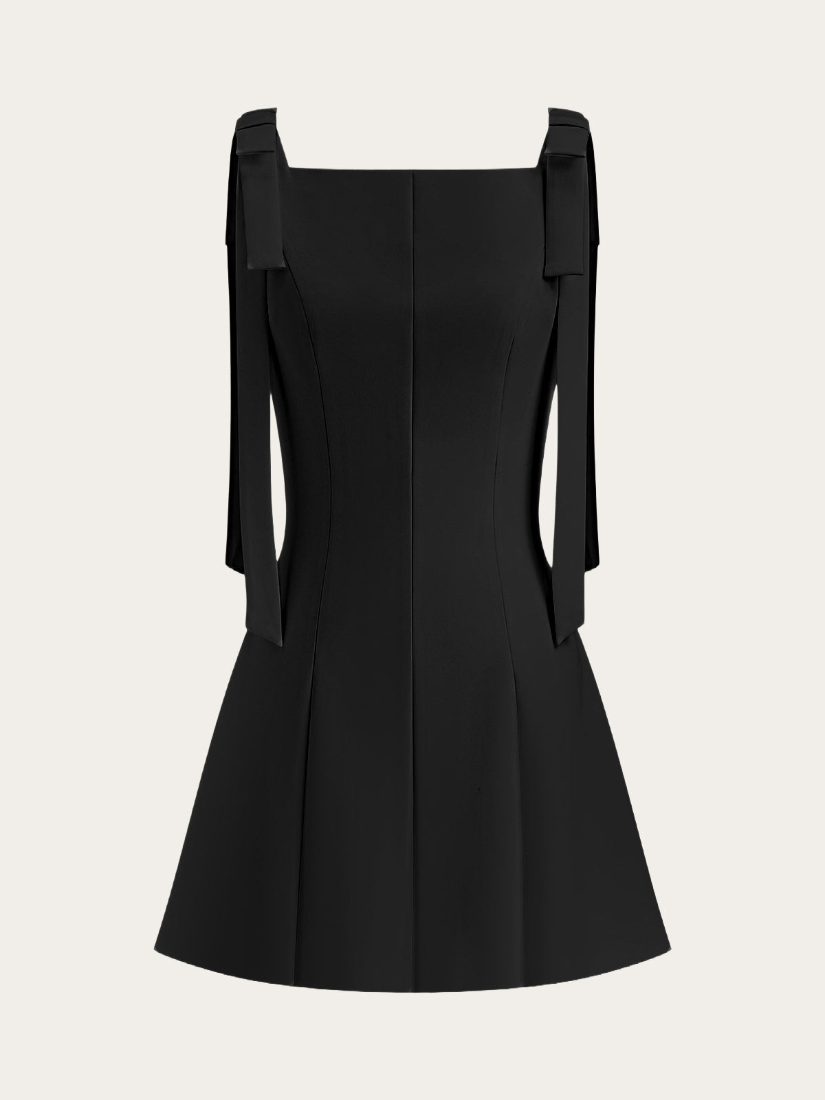 Pearl Mini Jurk met Strikschouder