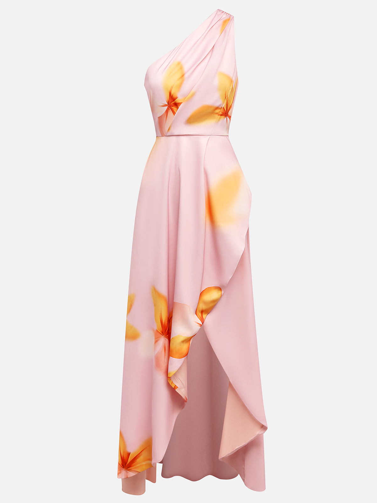 Laure Atelier – Sunset Bloom One-Shoulder Maxi Dress