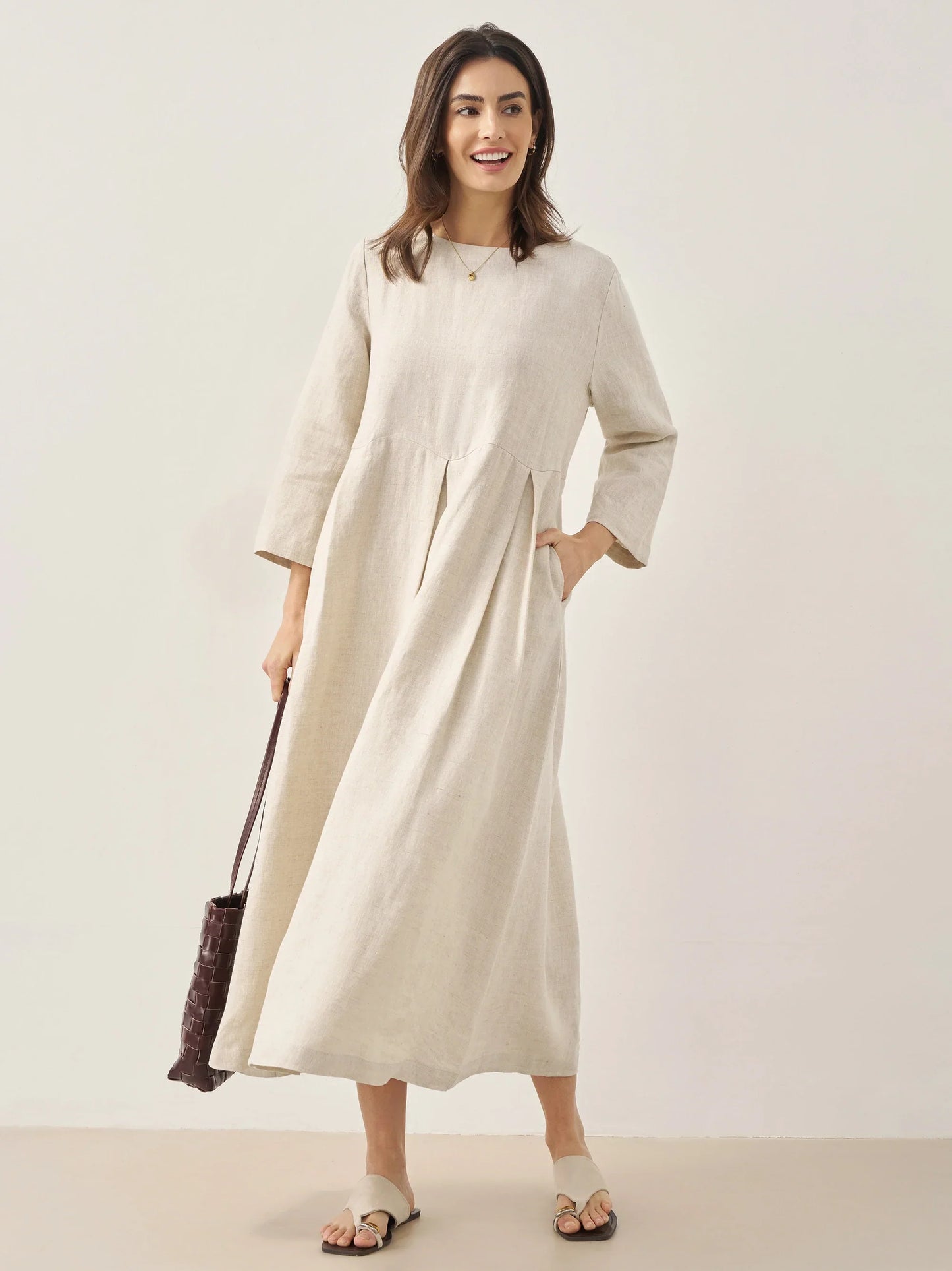 Laure Atelier – Pure 100% Linen Serenity Dress
