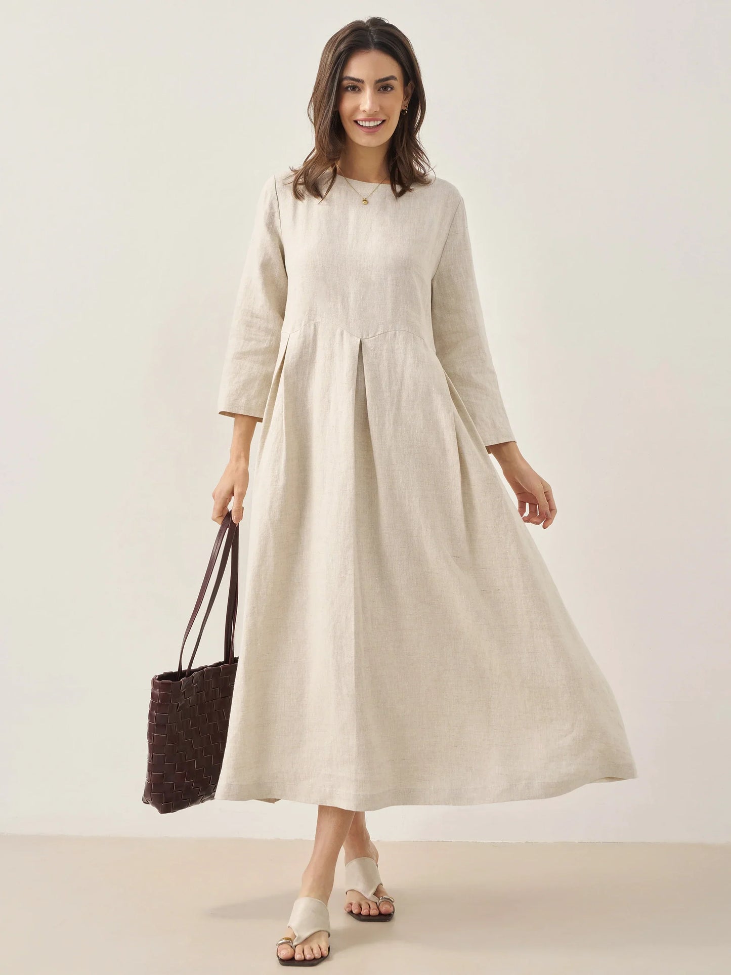 Laure Atelier – Pure 100% Linen Serenity Dress