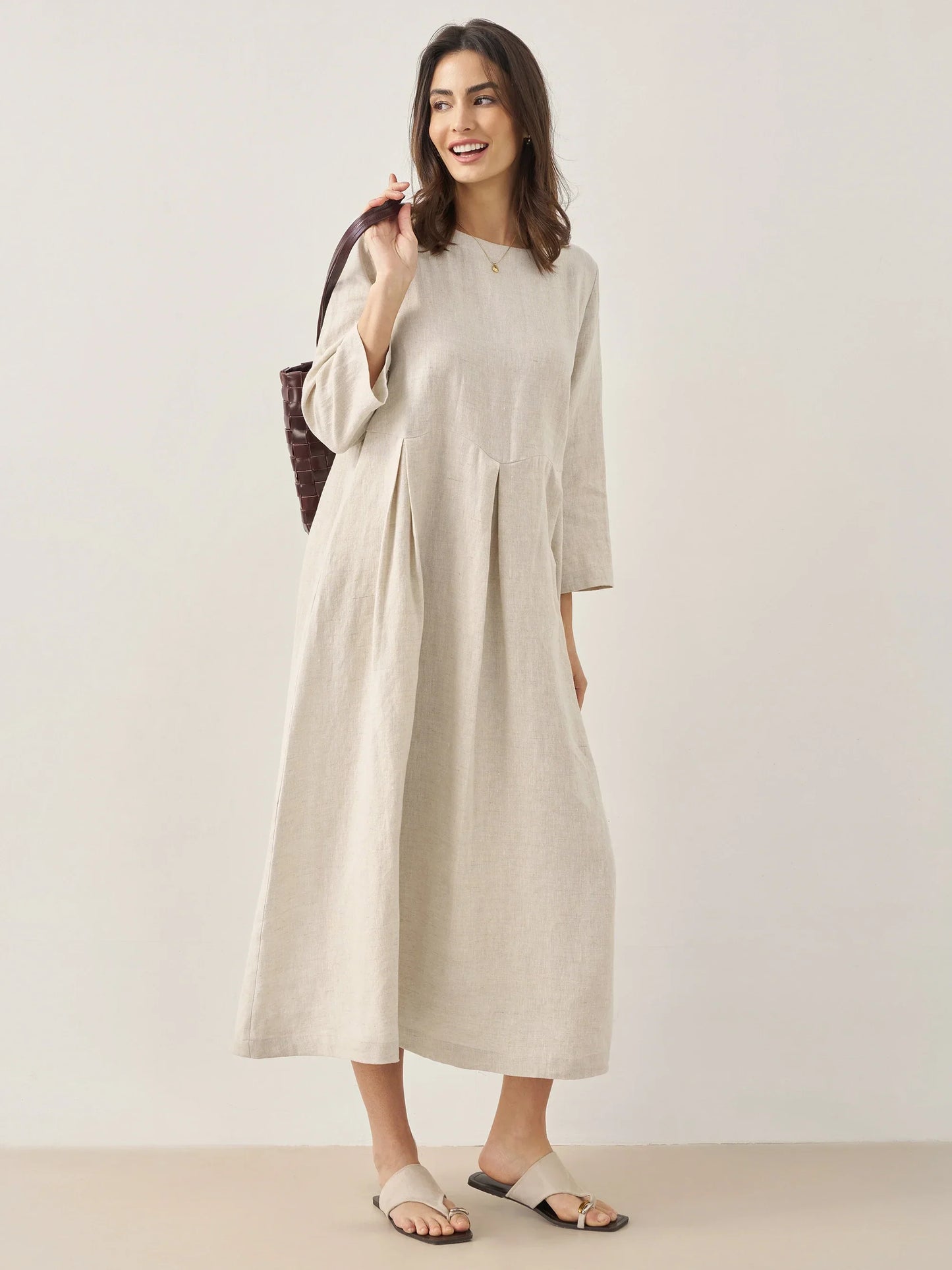 Laure Atelier – Pure 100% Linen Serenity Dress