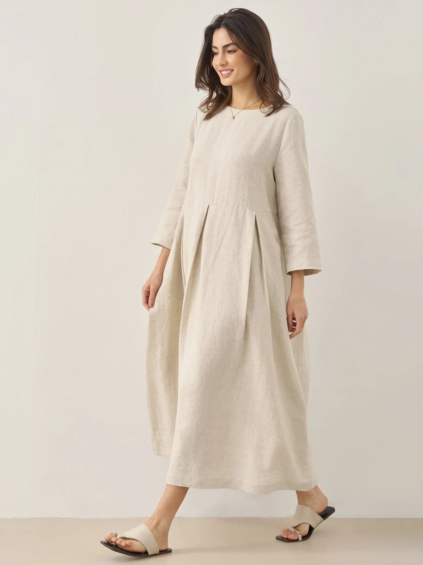 Laure Atelier – Pure 100% Linen Serenity Dress