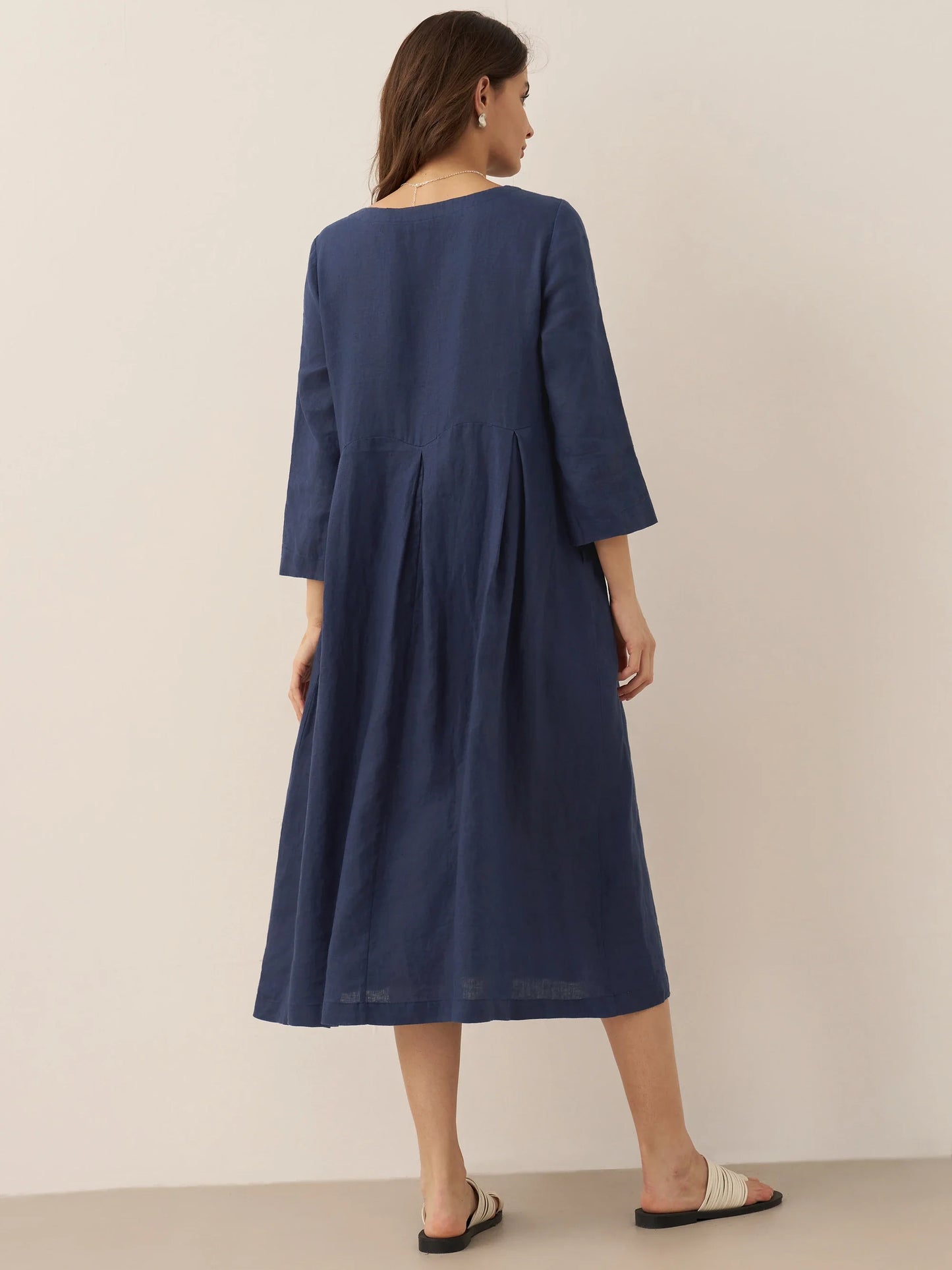 Laure Atelier – Pure 100% Linen Serenity Dress