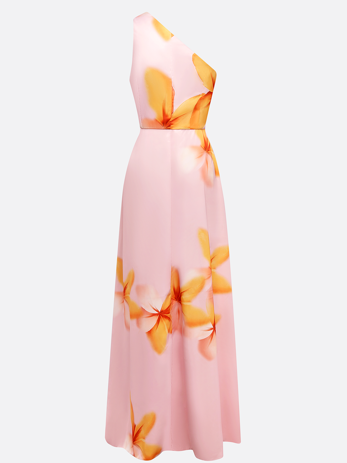 Laure Atelier – Sunset Bloom One-Shoulder Maxi Dress