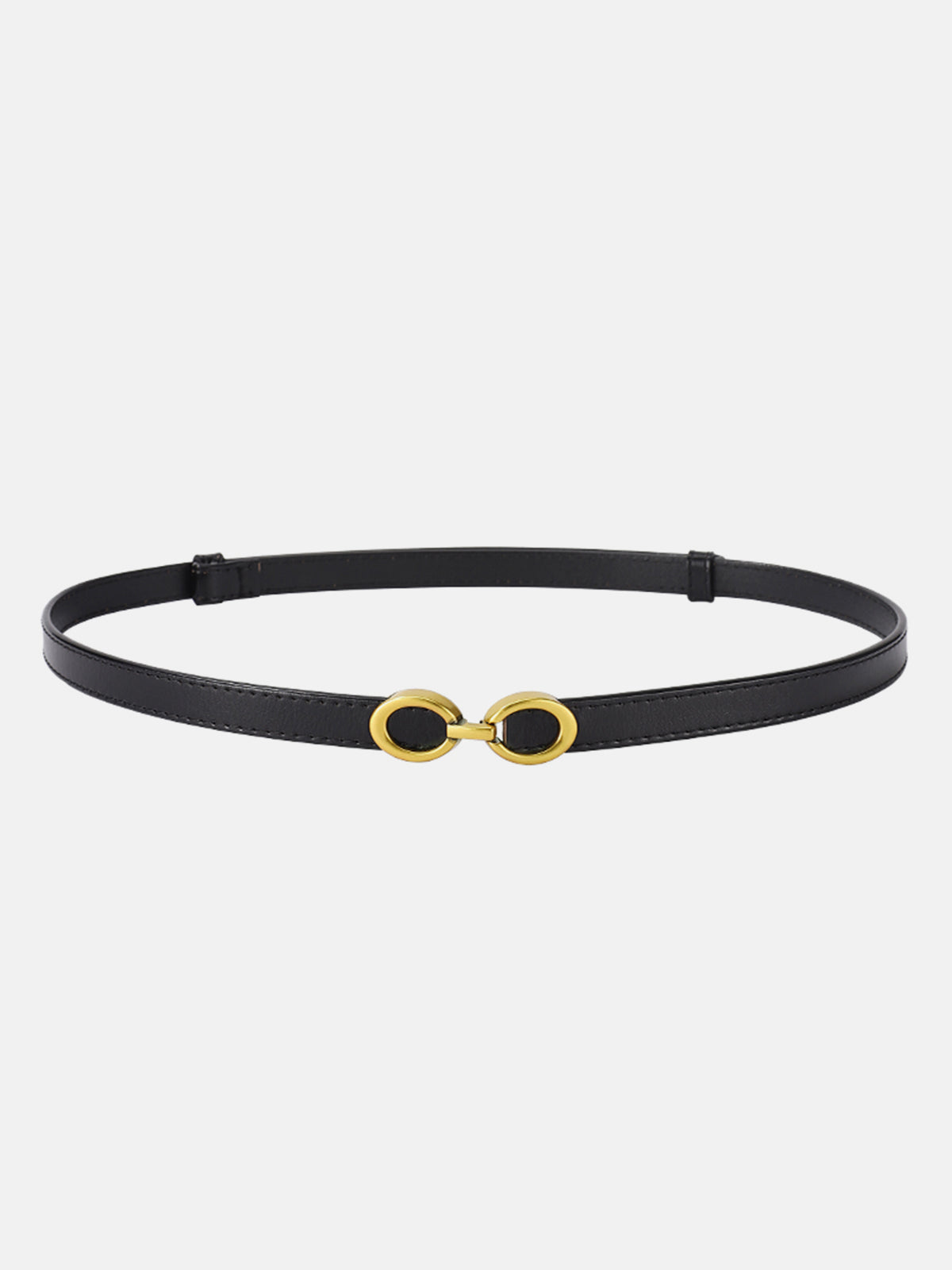 Leren Riem Stijlvol Design Elegante Metalen Gesp Voor Modebewuste Look