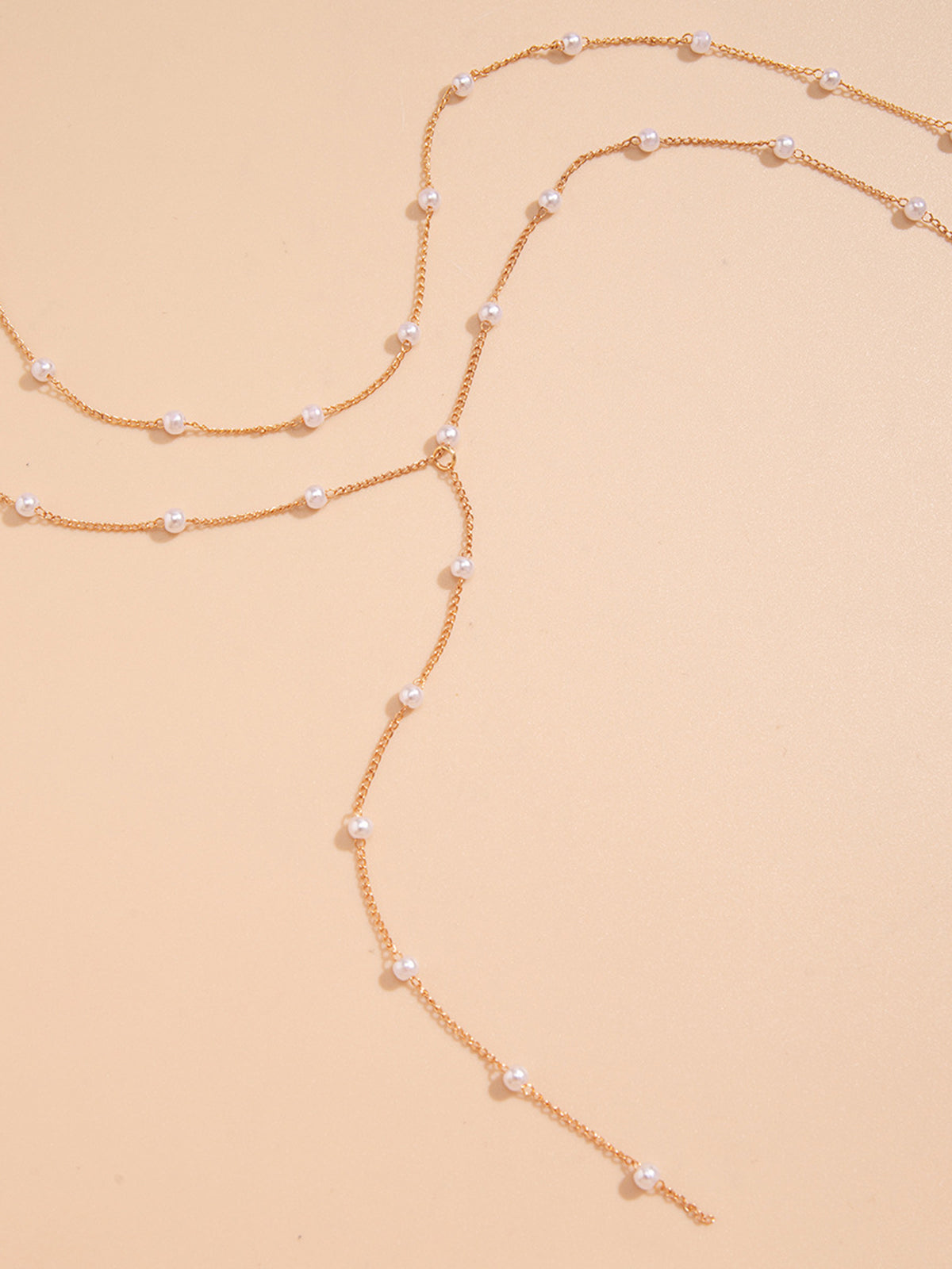 Goudvergulde Handgemaakte Parelketting Elegante Uitstraling Luxe