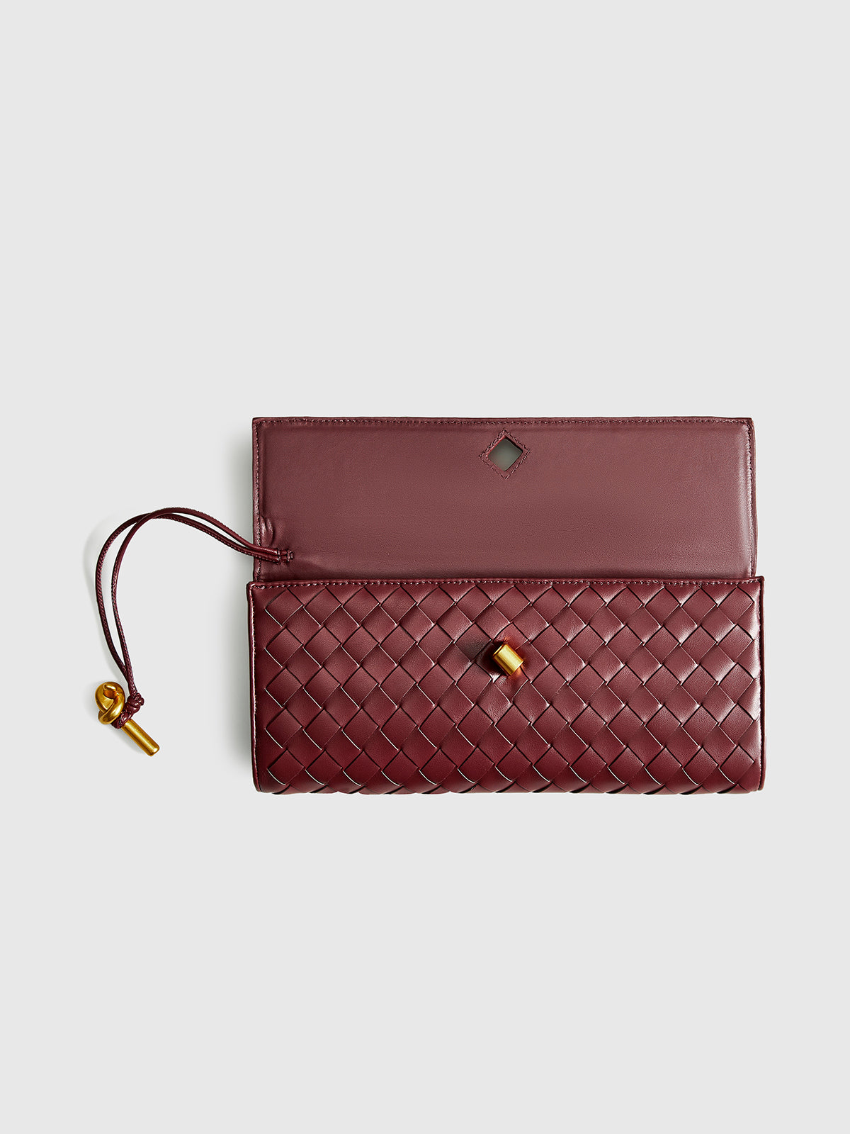 Gevlochten Flap Clutch Schoudertas Twee-in-één Design Voor