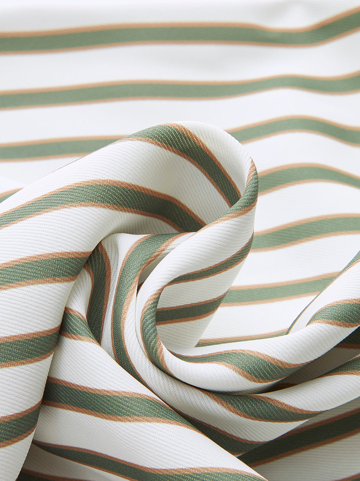 Shirt Top met metallic gestreepte ronde hals riem Geweven