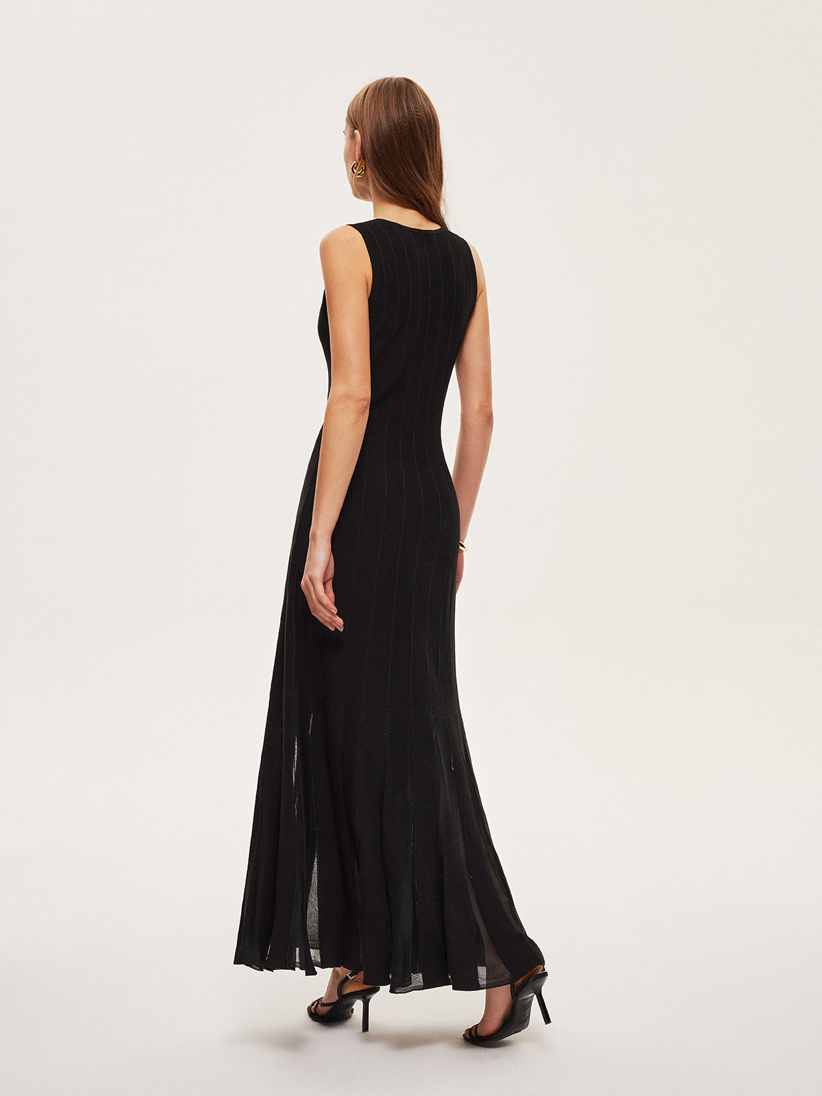 Midnight Motion Geplooide Maxi Jurk