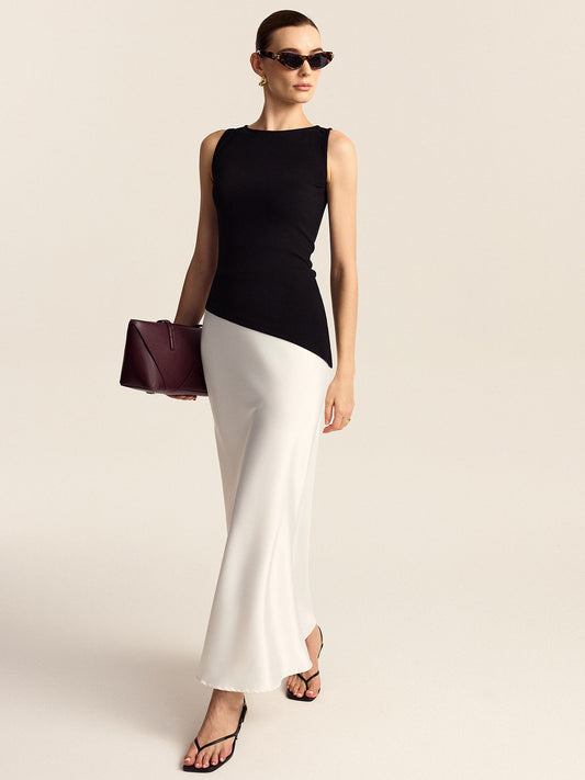 Satijnen Mermaid Midi Rok