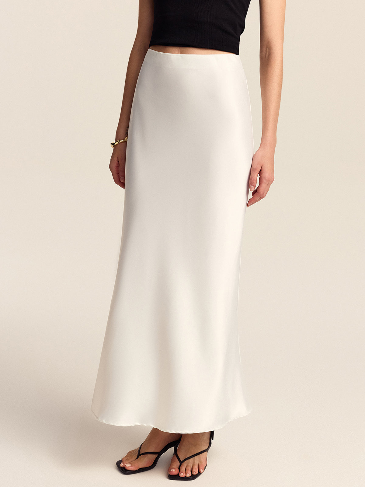 Satijnen Mermaid Midi Rok