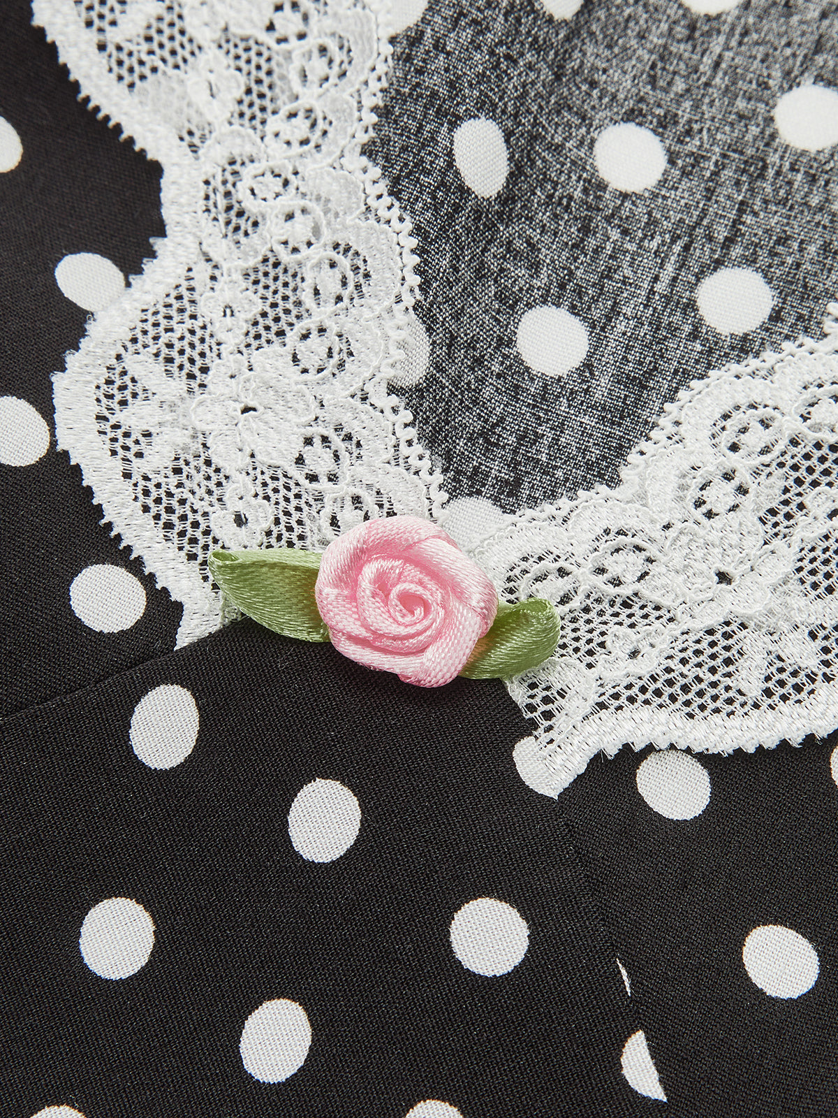 Midnight Romance Midi Jurk met Kantafwerking