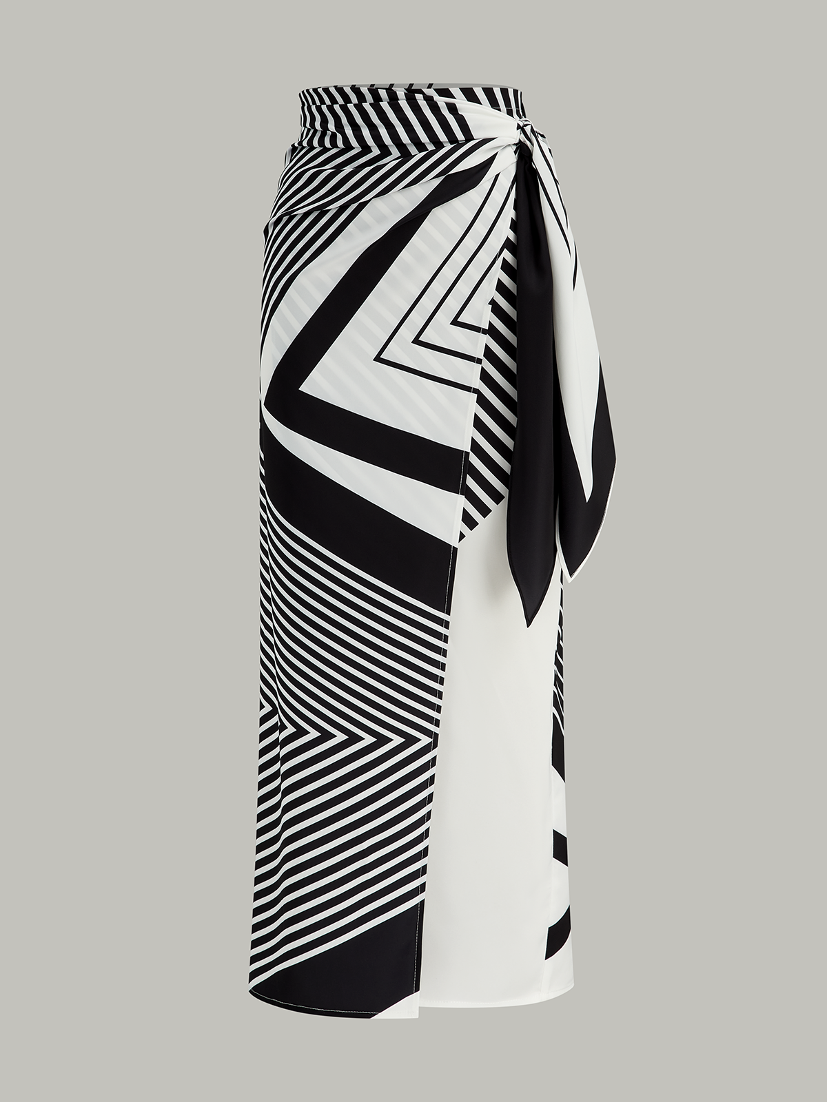 Mouwloze Top & Print Overslagrok Set