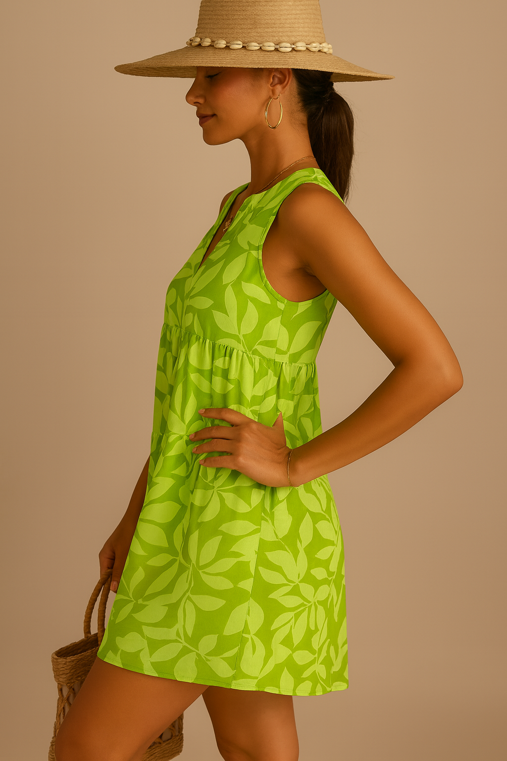 Laure – Tropical Breeze A-Lijn Jurk