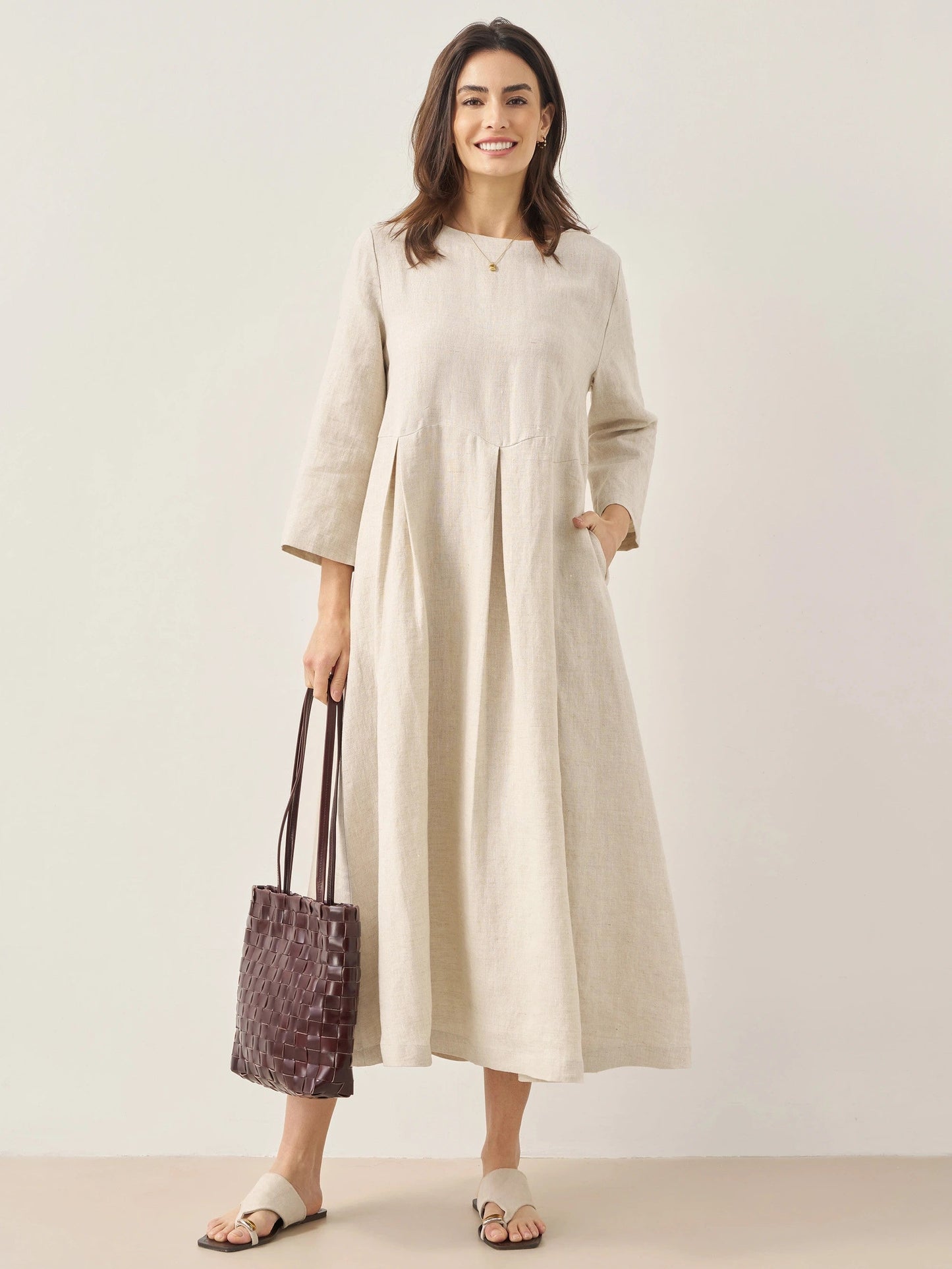 Laure Atelier – Pure 100% Linen Serenity Dress